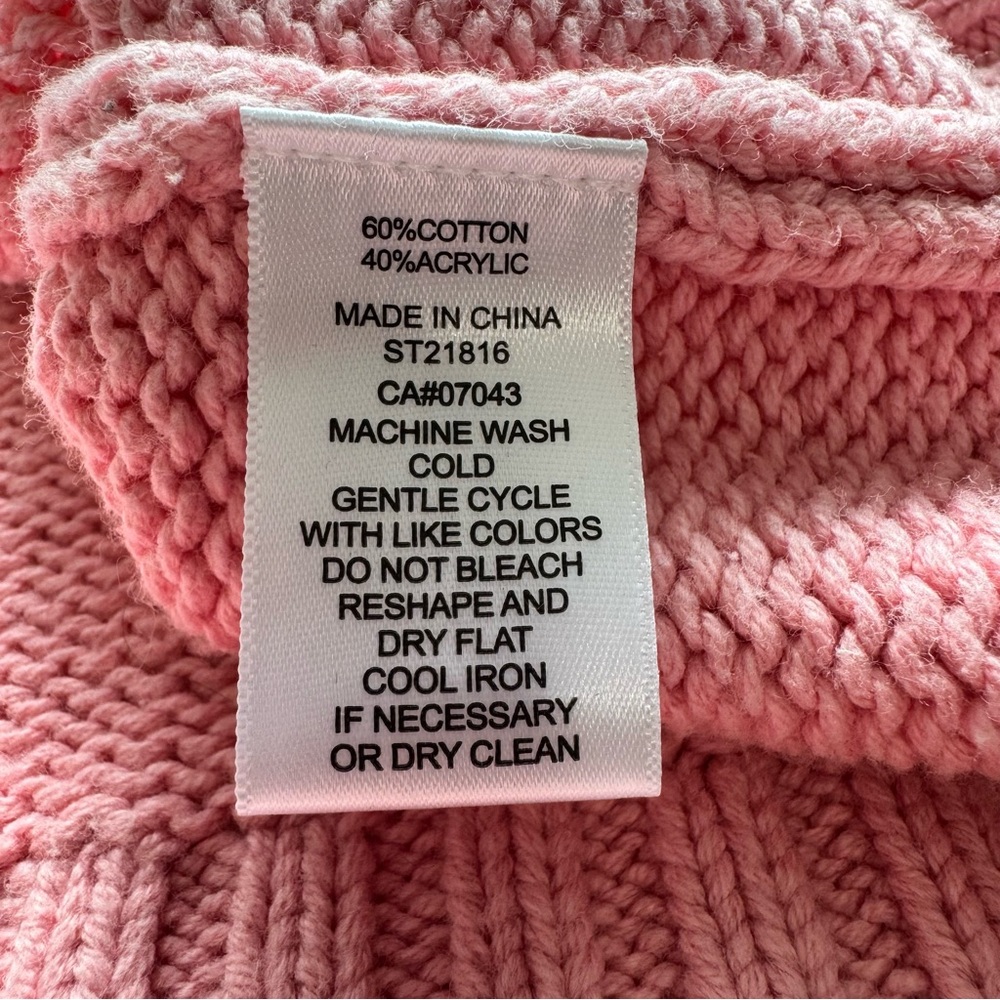 Sincerely Jules Pink & Red VIRAL DUMP HIM Sweater Size Medium - Picture 7 of 7